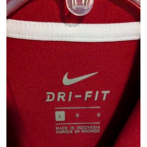 Nike Alabama Crimson Tide Football Men's Large Red Polo Short Sleeve Shirt NWT - Picture 4 of 6